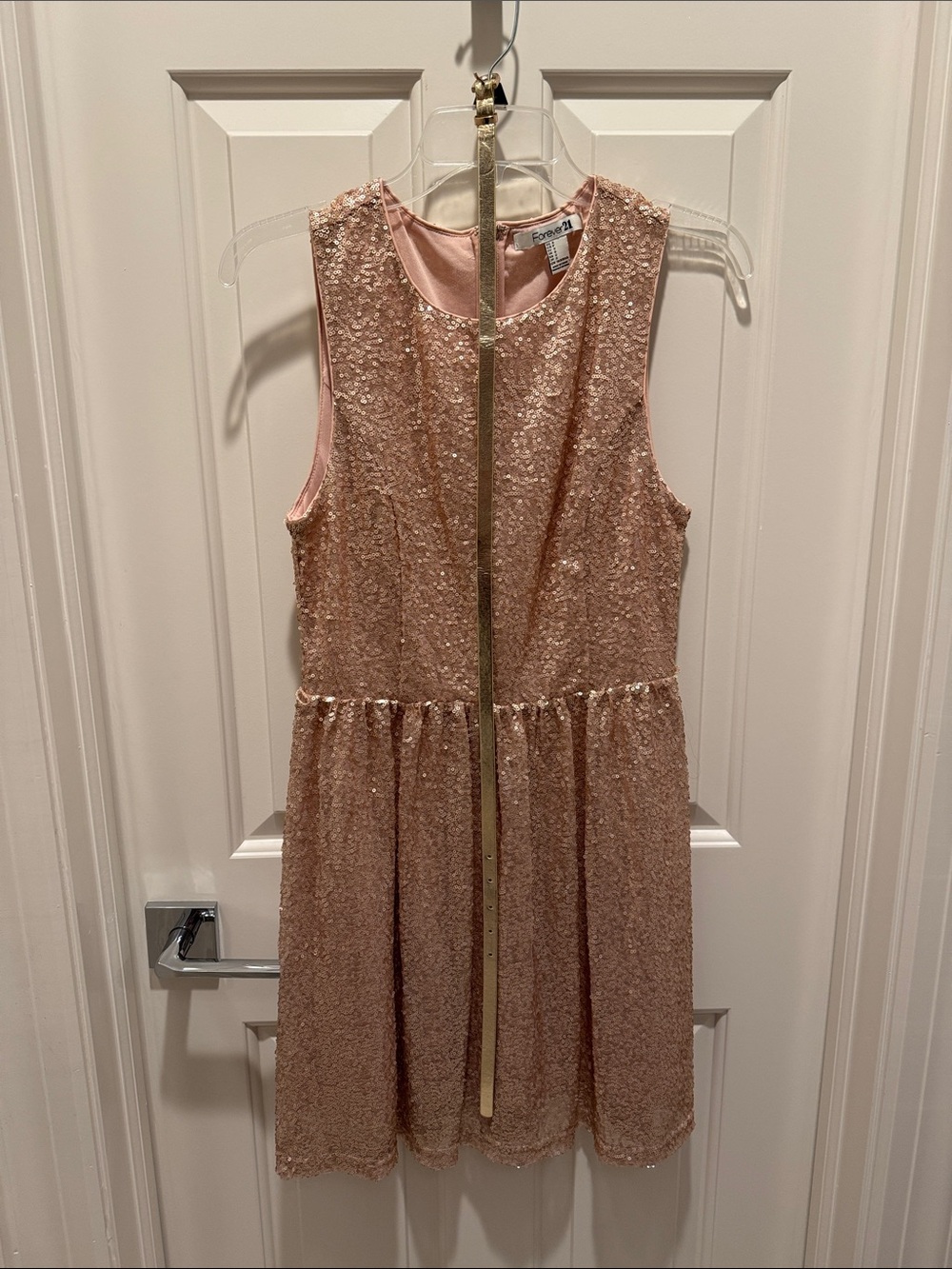 Rose Gold Sequin Dress